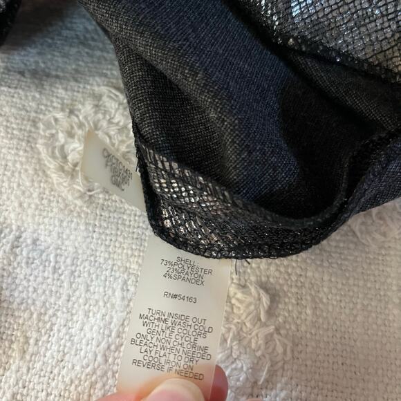 Calvin Klein Metallic Gunmetal Silver Snakeskin Sheath Dress Size 4 Sleeveless - Picture 6 of 7